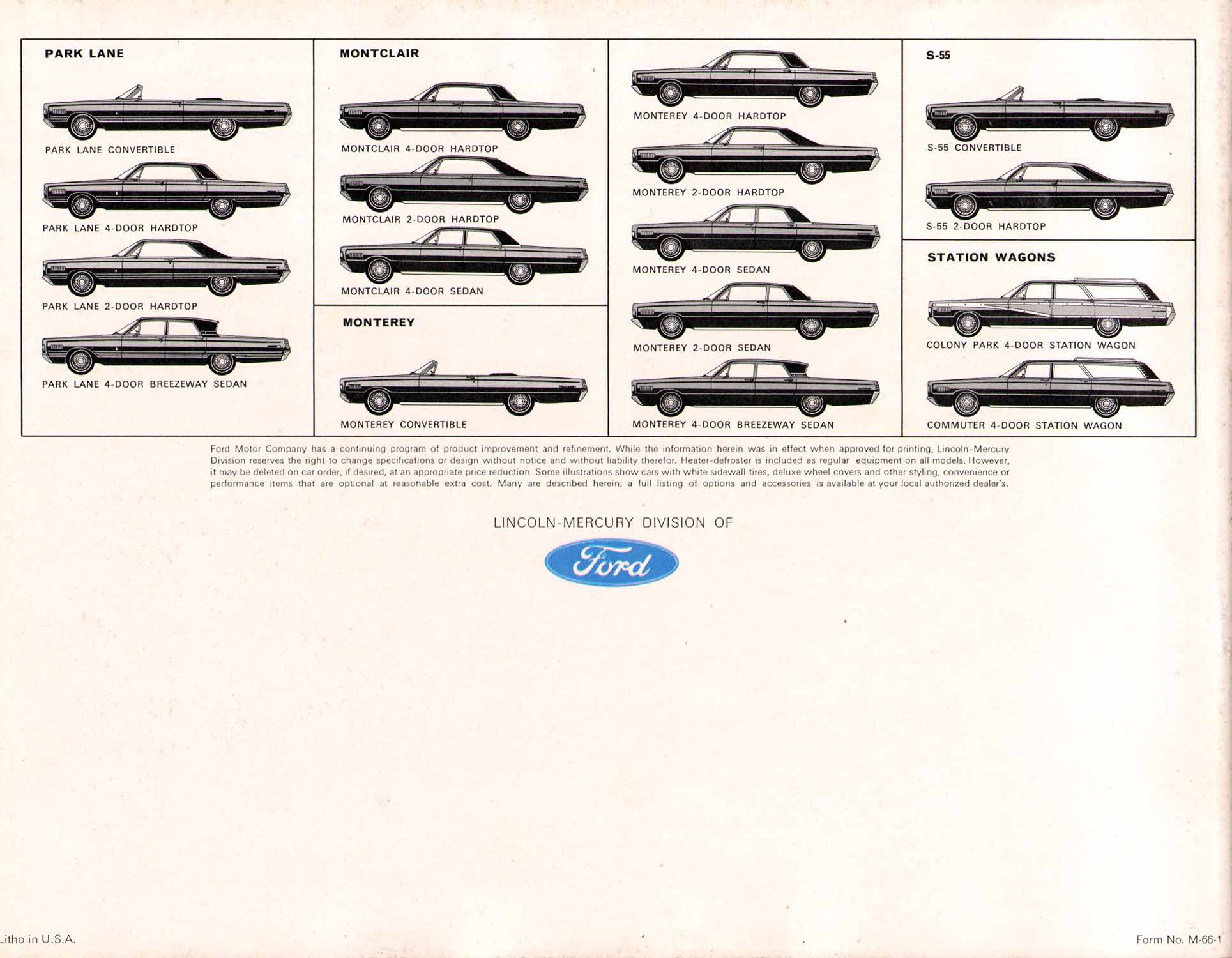 1966 Mercury Full-Size Brochure Page 10